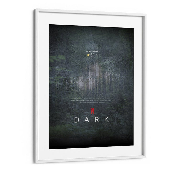 Dark by Grishma Korjani Movie Posters in White Frame With Mount