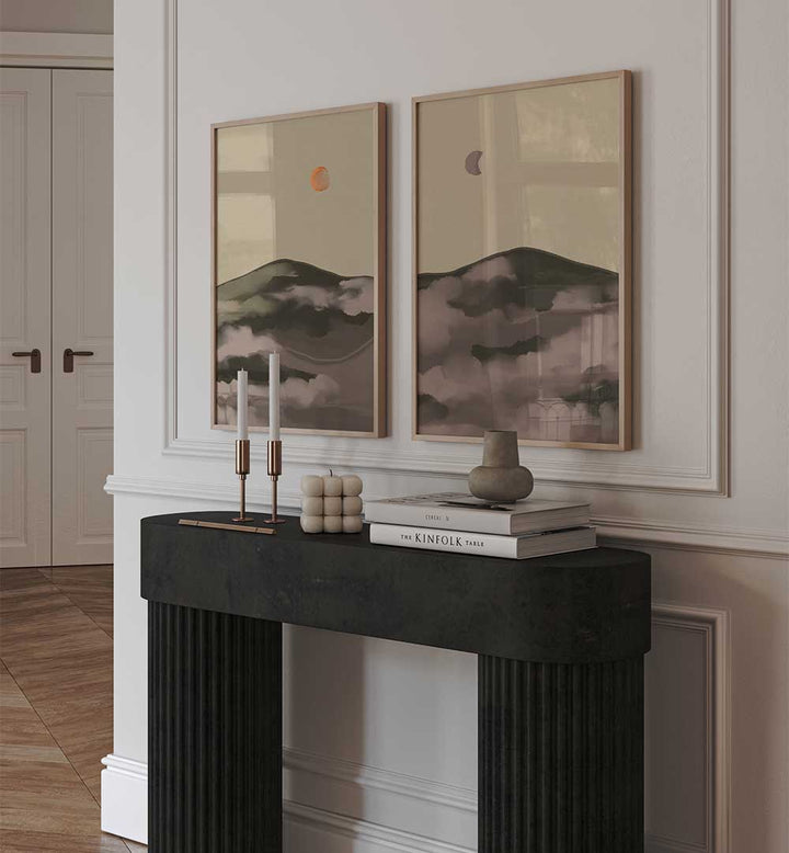 DAWN & DUSK SET , SET OF 2 PAINTINGS