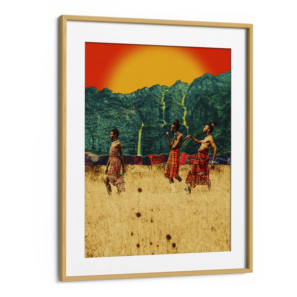 Day Ones By Cosmo Zach Surreal Art Prints Surrealism in Oak Wood Frame With Mount