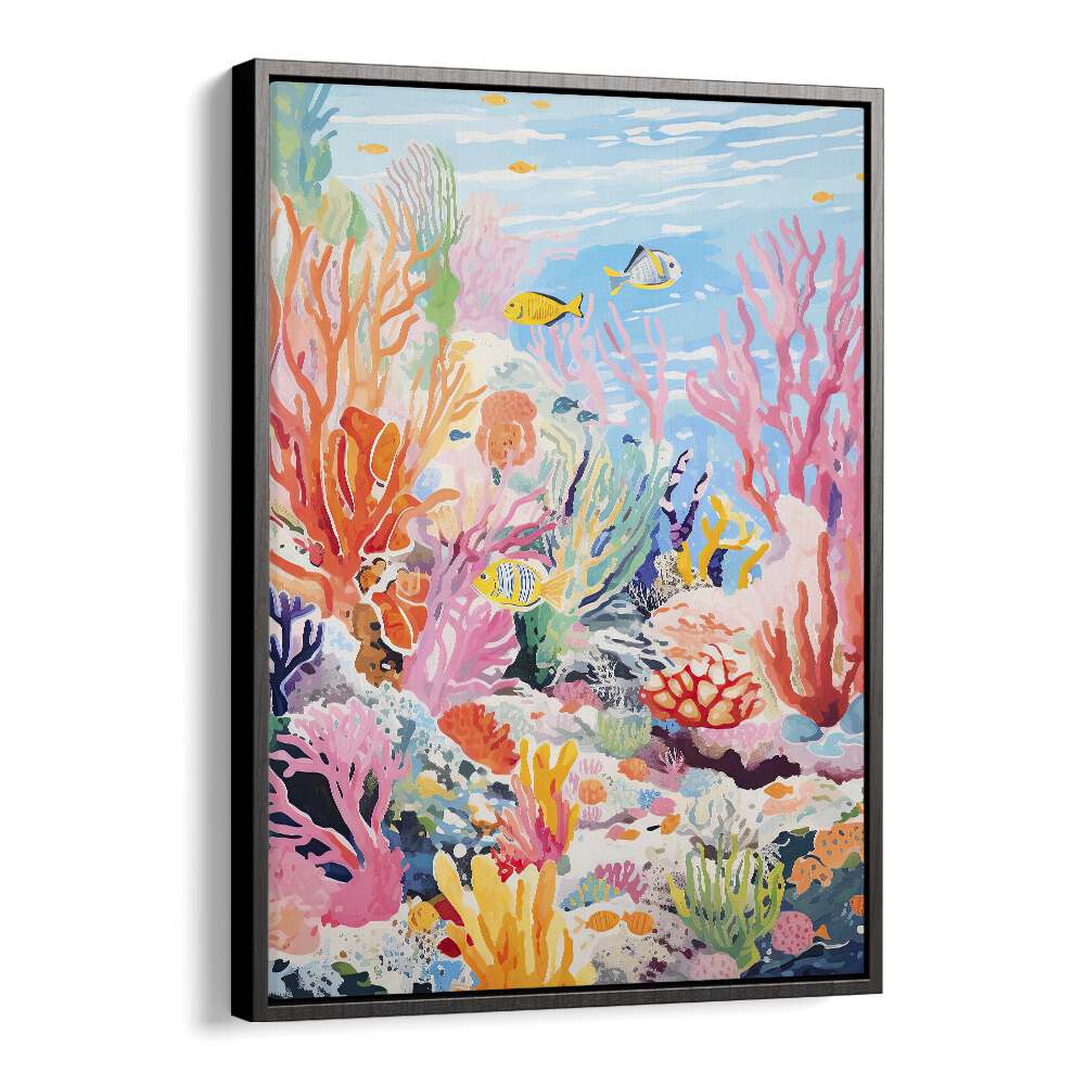 Deep Ocean II  Kids Paintings in Black Floater Frame