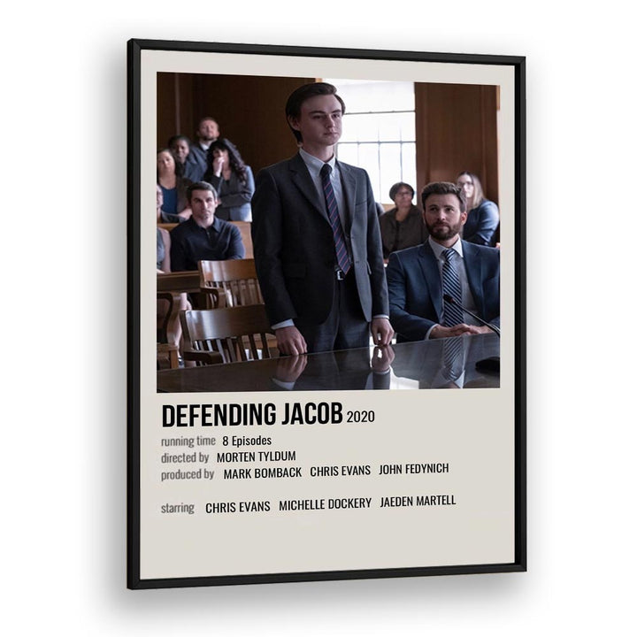 Defending Jacob 2020 Movie Posters in Black Plain Frame