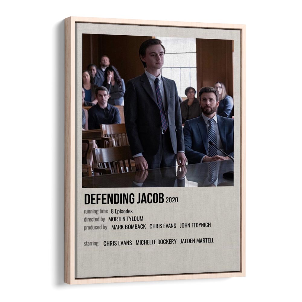 Defending Jacob 2020 Movie Posters in Oak Wood Floater Frame