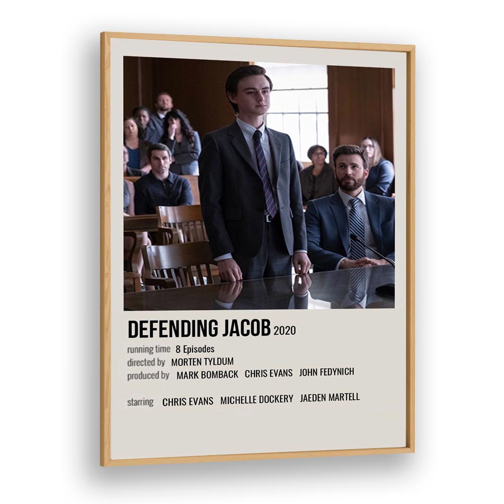 Defending Jacob 2020 Movie Posters in Oak Wood Plain Frame