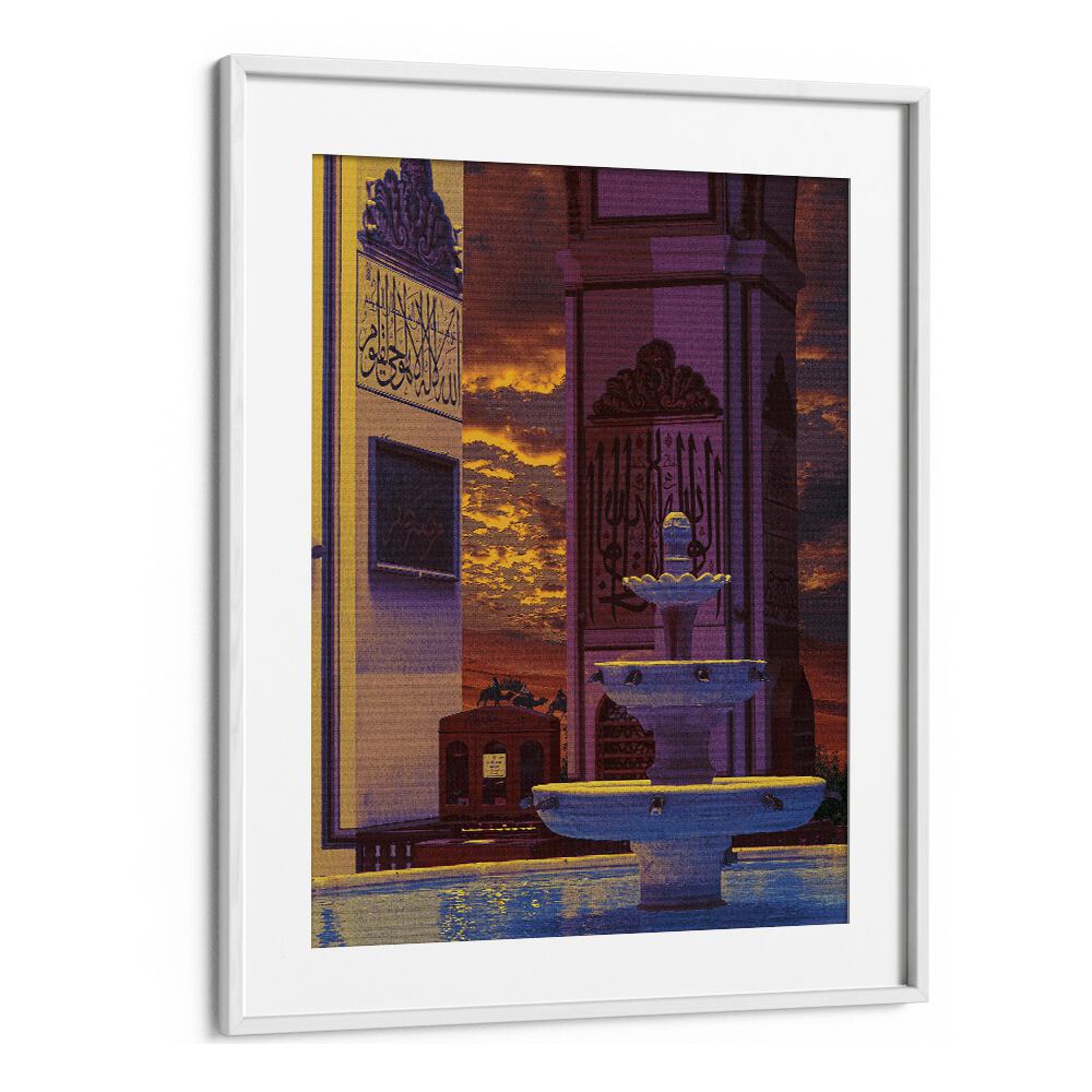 Desert Palace By Cosmo Zach Surreal Art Prints Surrealism in White Frame With Mount