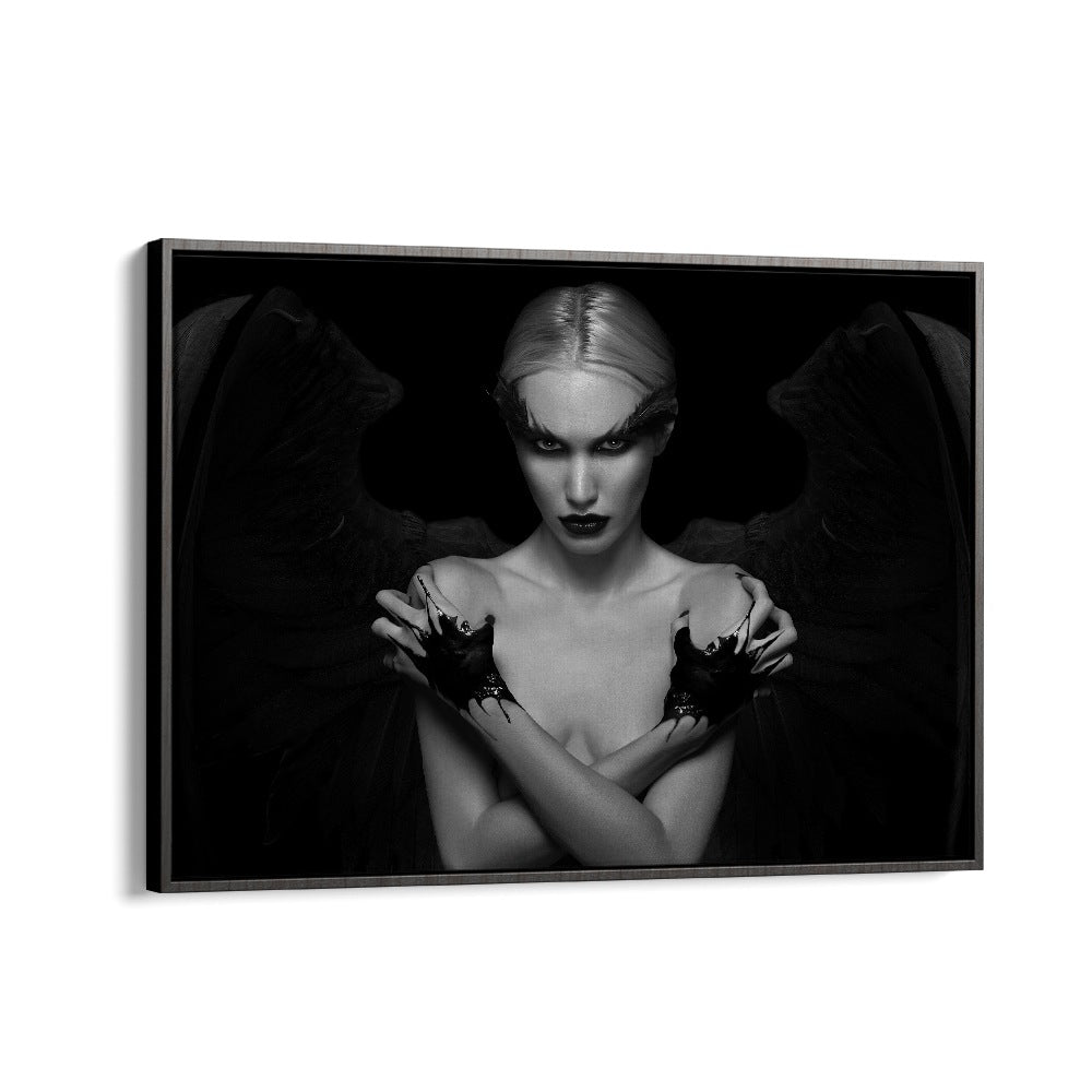 Devil Inside Her by David Drake Fine Art Photography Fashion Photography in Black Floater Frame