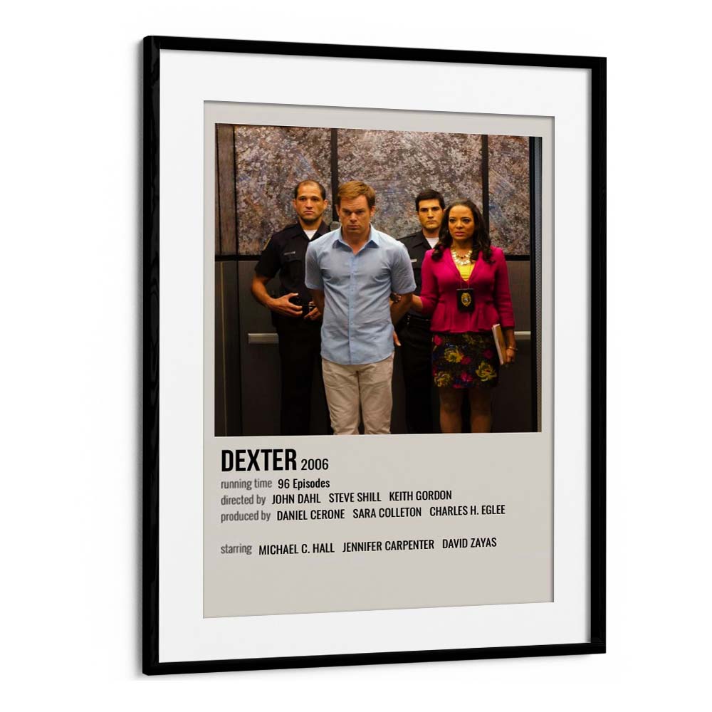 Dexter 2006 i Movie Posters in Black Frame With Mount