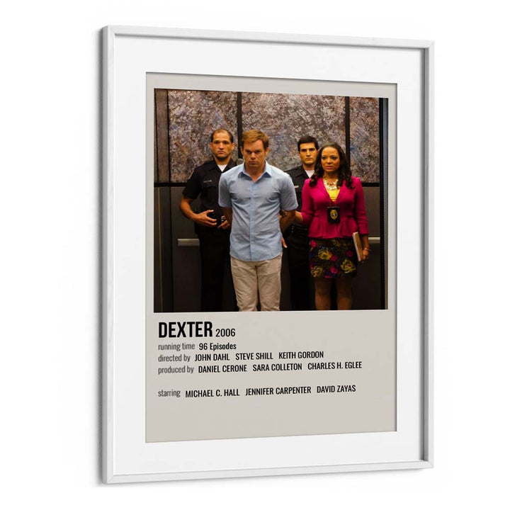 Dexter 2006 i Movie Posters in White Frame With Mount