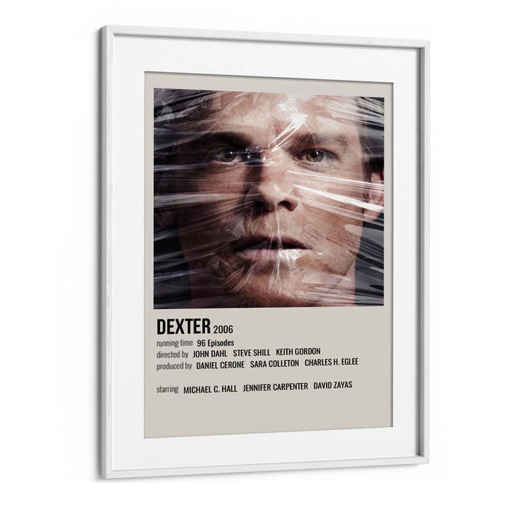 Dexter 2006 ii Movie Posters in White Frame With Mount