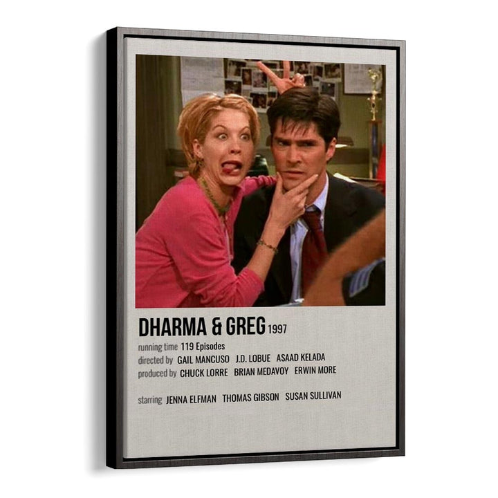 Dharma Greg 1997 Movie Posters in Black Floater Frame