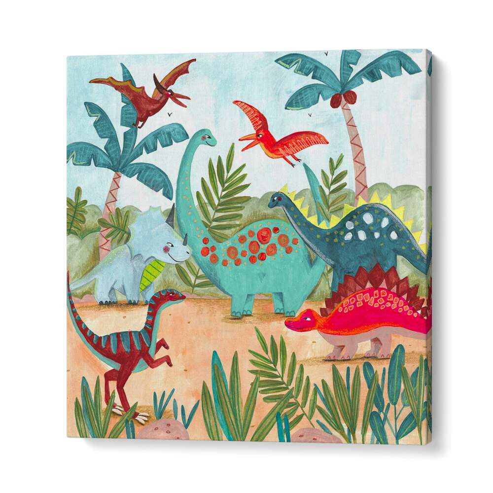 Dinosaurus By Caroline Bonne Muller Kids Room Painting in Gallery Wrap