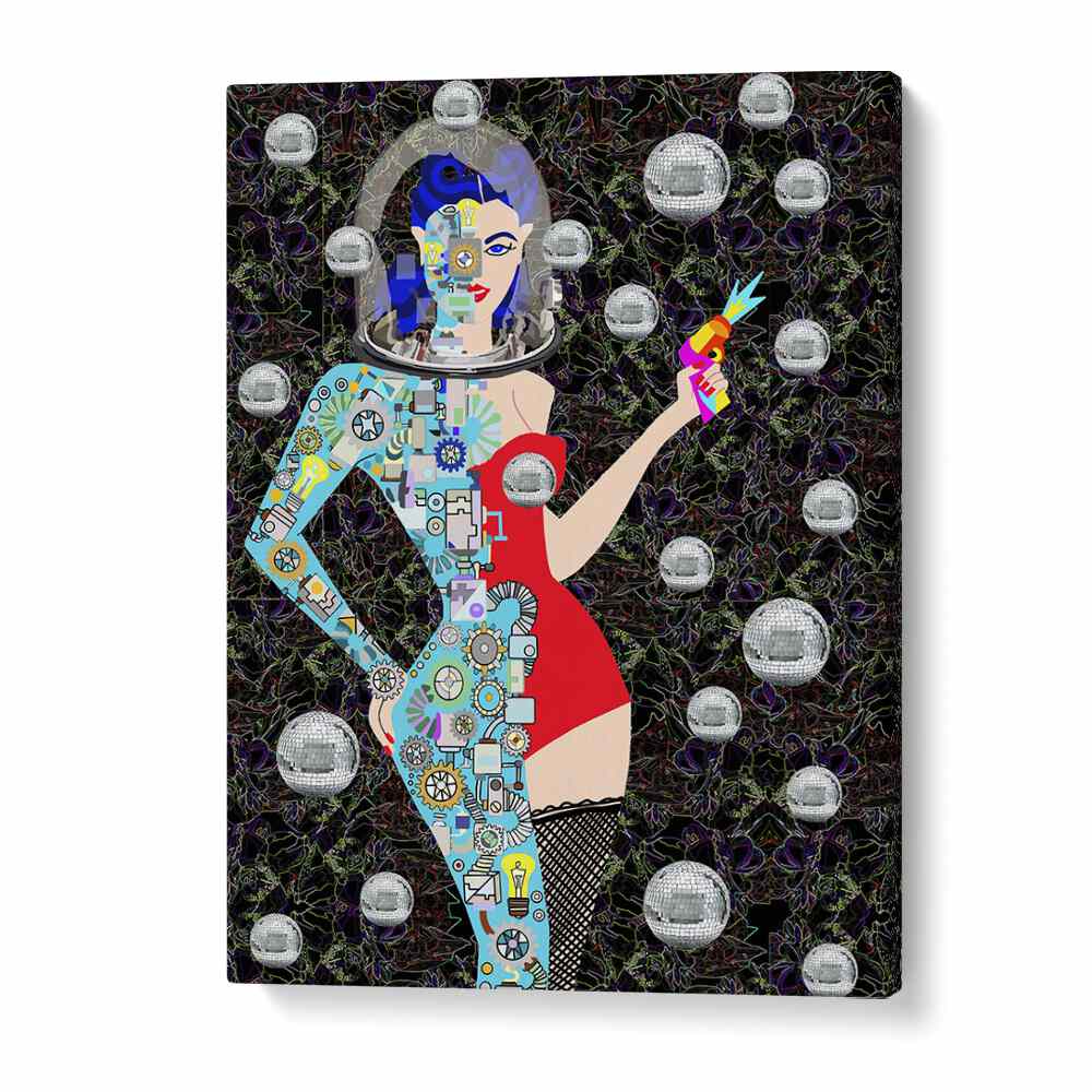 Disco Alien By Lynnda Rakos Pop Art Paintings Pop Art Prints in Gallery Wrap