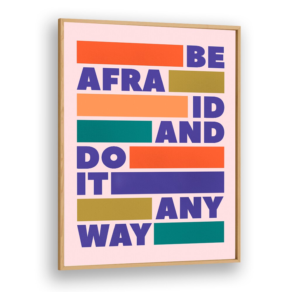 Transform your space with DO IT ANYWAY, QUOTES typography poster in oak frame, inspiring daily motivation.