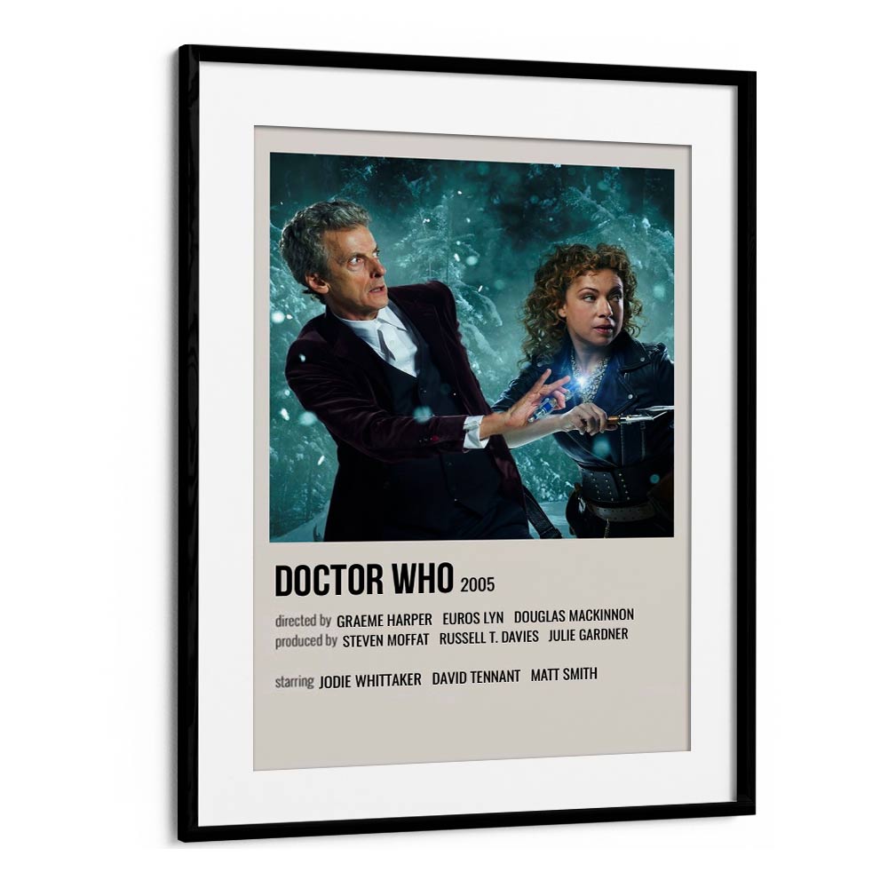 Doctor Who 2005 Movie Posters in Black Frame With Mount