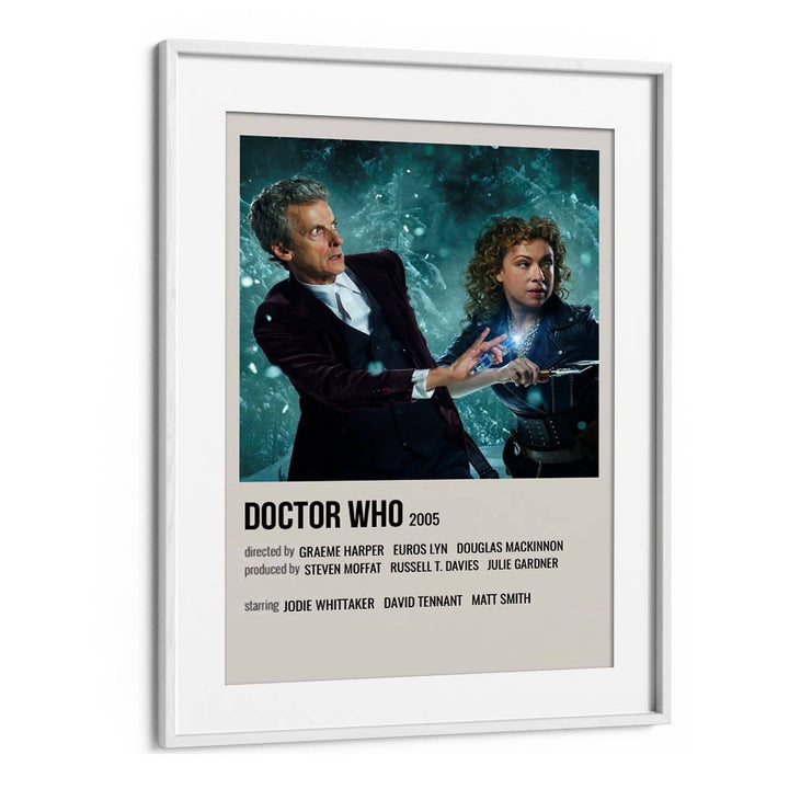 Doctor Who 2005 Movie Posters in White Frame With Mount