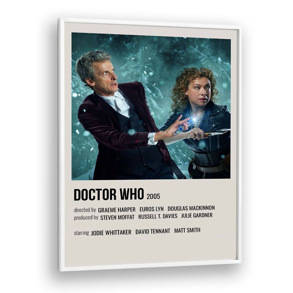 Doctor Who 2005 Movie Posters in White Plain Frame