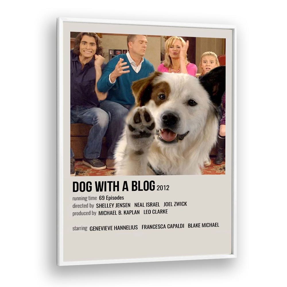 Dog With A Blog 2012 Movie Posters in White Plain Frame