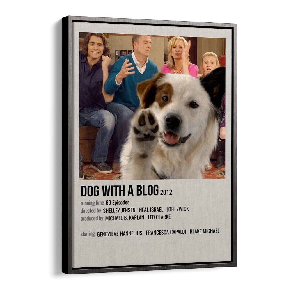 Dog With A Blog 2012 Movie Posters in Black Floater Frame