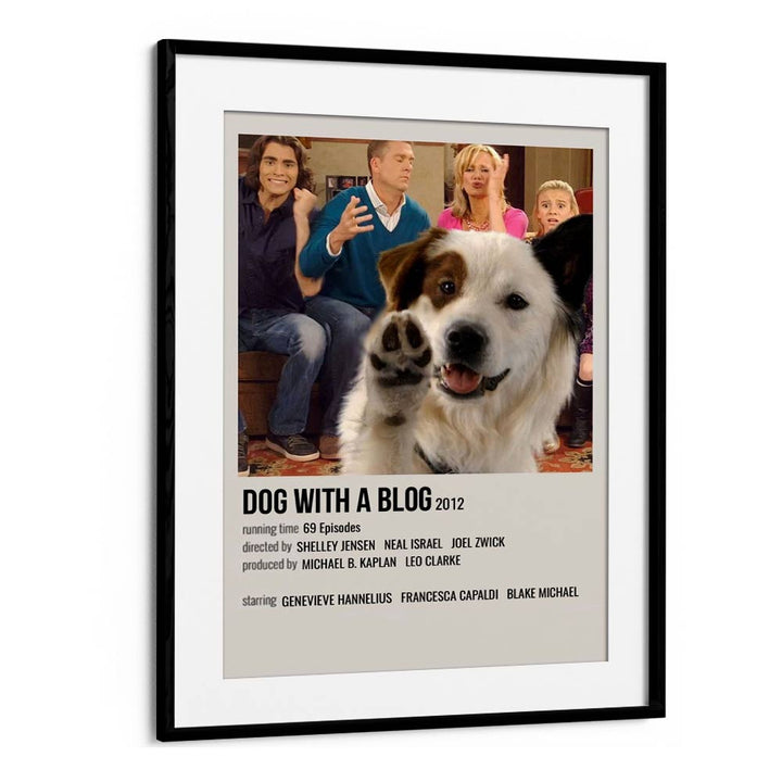 Dog With A Blog 2012 Movie Posters in Black Frame With Mount