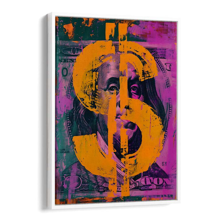 Dollar Pop Art Movie Posters in White Floater Frame