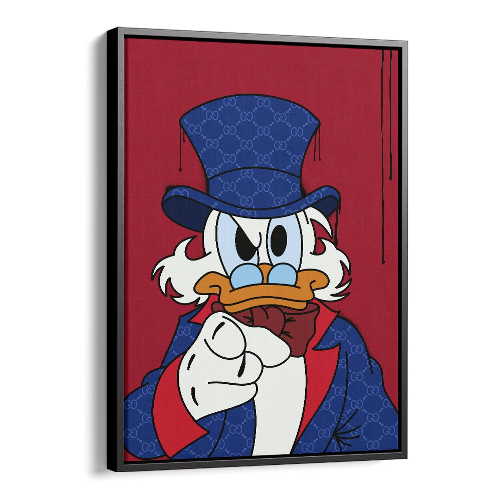 Donald Supreme Comic Wall Art Comic Posters in Black Floater Frame