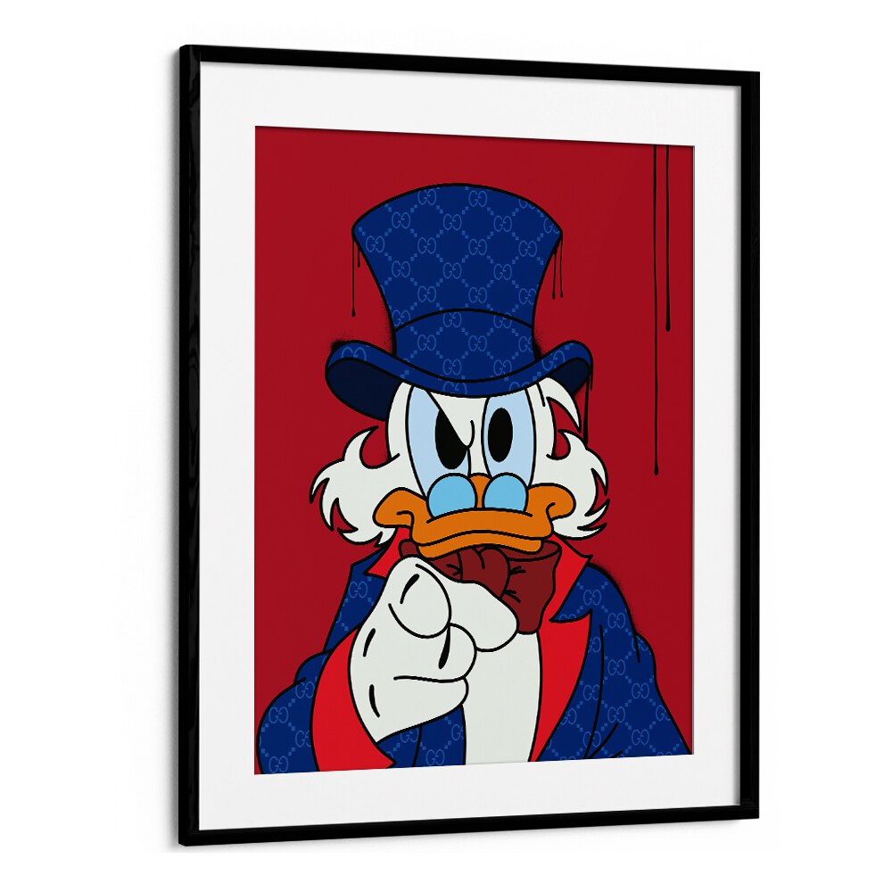 Donald Supreme Comic Wall Art Comic Posters in Black Frame With Mount