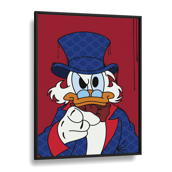 Donald Supreme Comic Wall Art Comic Posters in Black Plain Frame