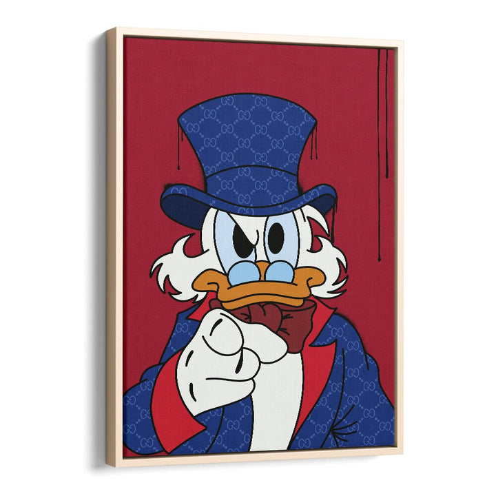 Donald Supreme Comic Wall Art Comic Posters in Oak Wood Floater Frame