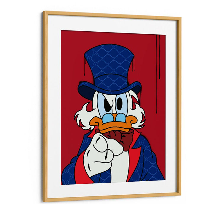 Donald Supreme Comic Wall Art Comic Posters in Oak Wood Frame With Mount