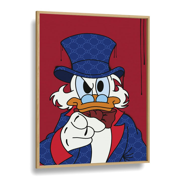 Donald Supreme Comic Wall Art Comic Posters in Oak Wood Plain Frame