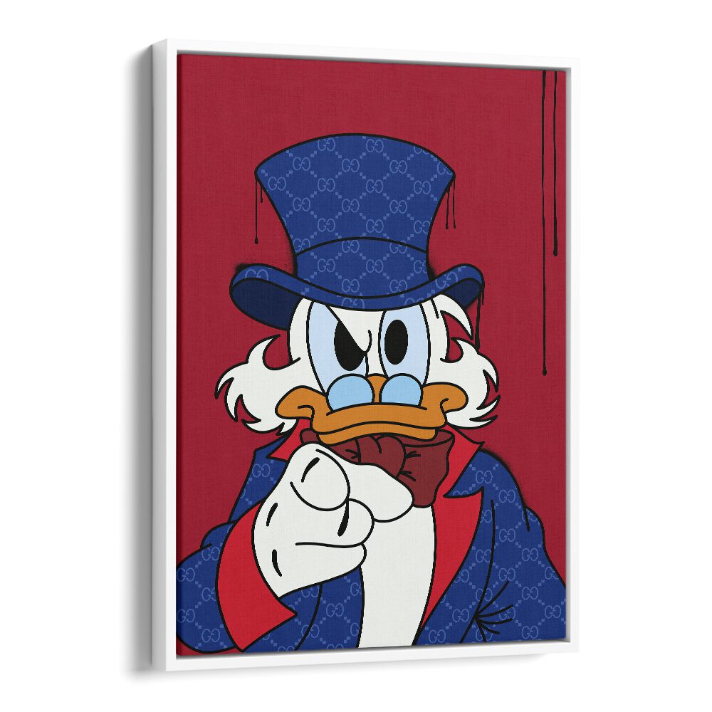 Donald Supreme Comic Wall Art Comic Posters in White Floater Frame