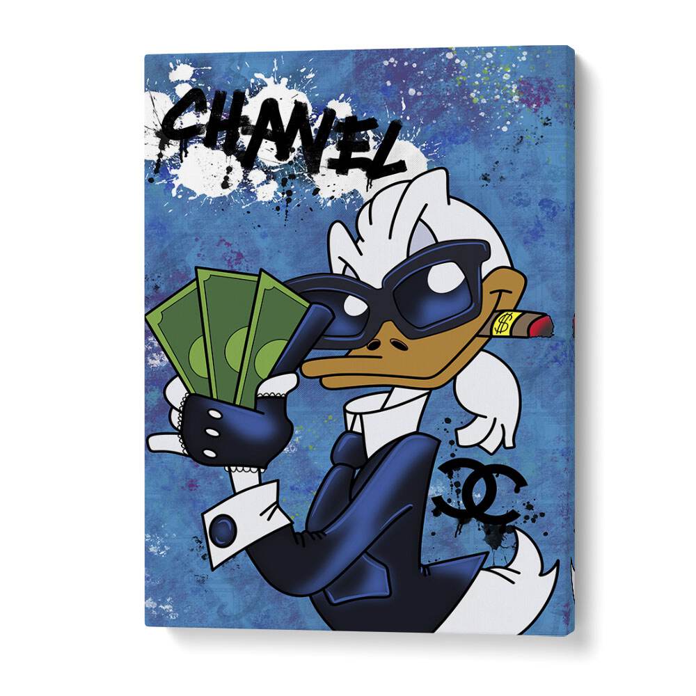 Donald X Chanel Comic Wall Art Comic Posters in Gallery Wrap