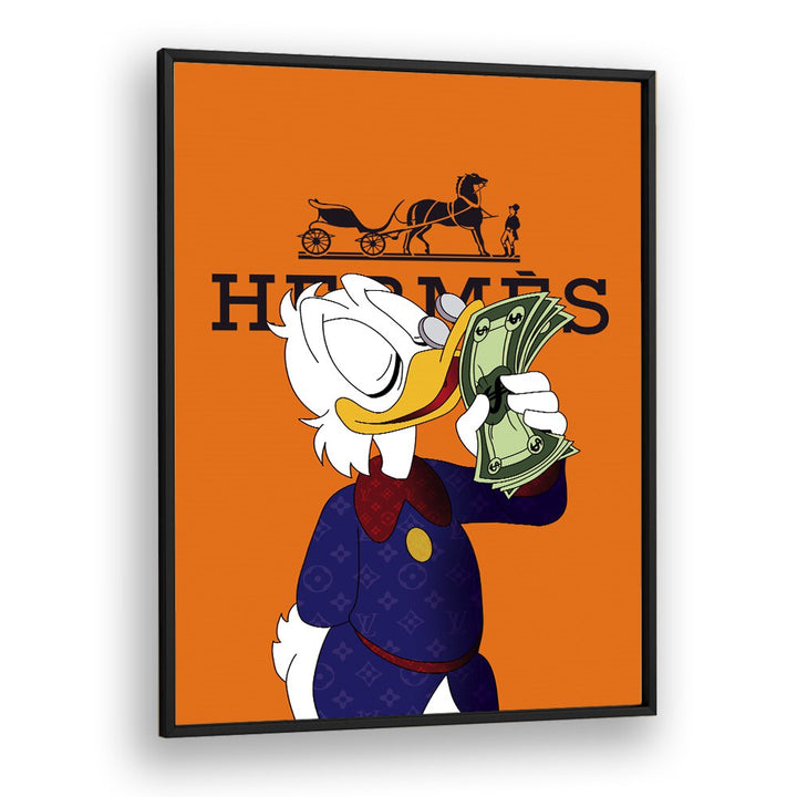 Donald X Hermes Comic Wall Art Comic Posters in Black Plain Frame