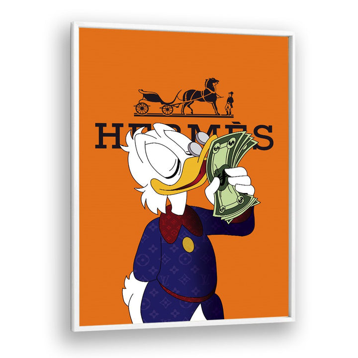 Donald X Hermes Comic Wall Art Comic Posters in White Plain Frame