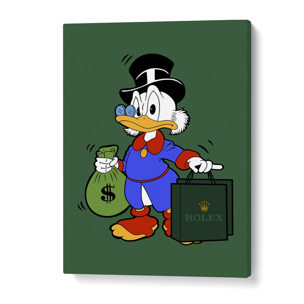 Donald X Rolex Comic Wall Art Comic Posters in Gallery Wrap