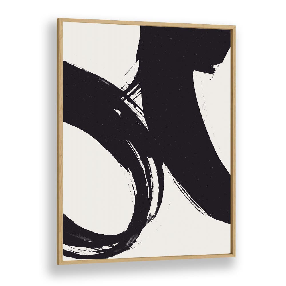 Dune Abstract Paintings Abstract Art Prints in Oak Wood Plain Frame