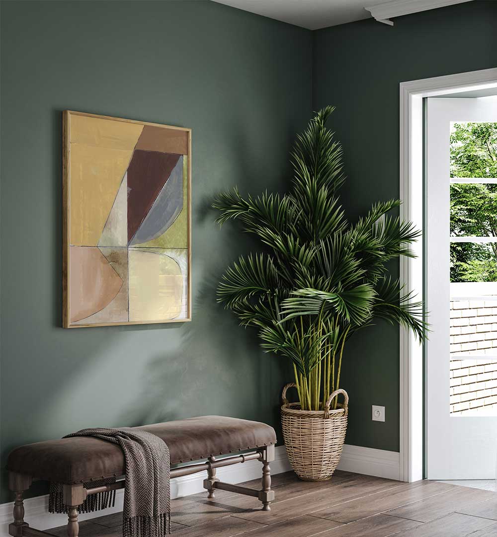 DUSTY PINK YELLOW ABSTRACT II , ABSTRACT PAINTINGS