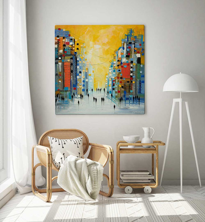 EARLY SUNSET , MODERN IMPRESSIONISM PAINTINGS