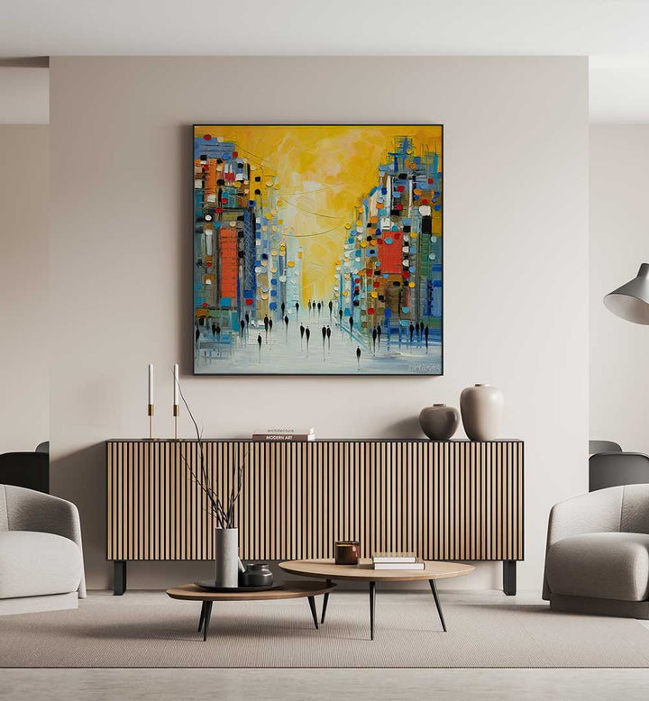 EARLY SUNSET , MODERN IMPRESSIONISM PAINTINGS