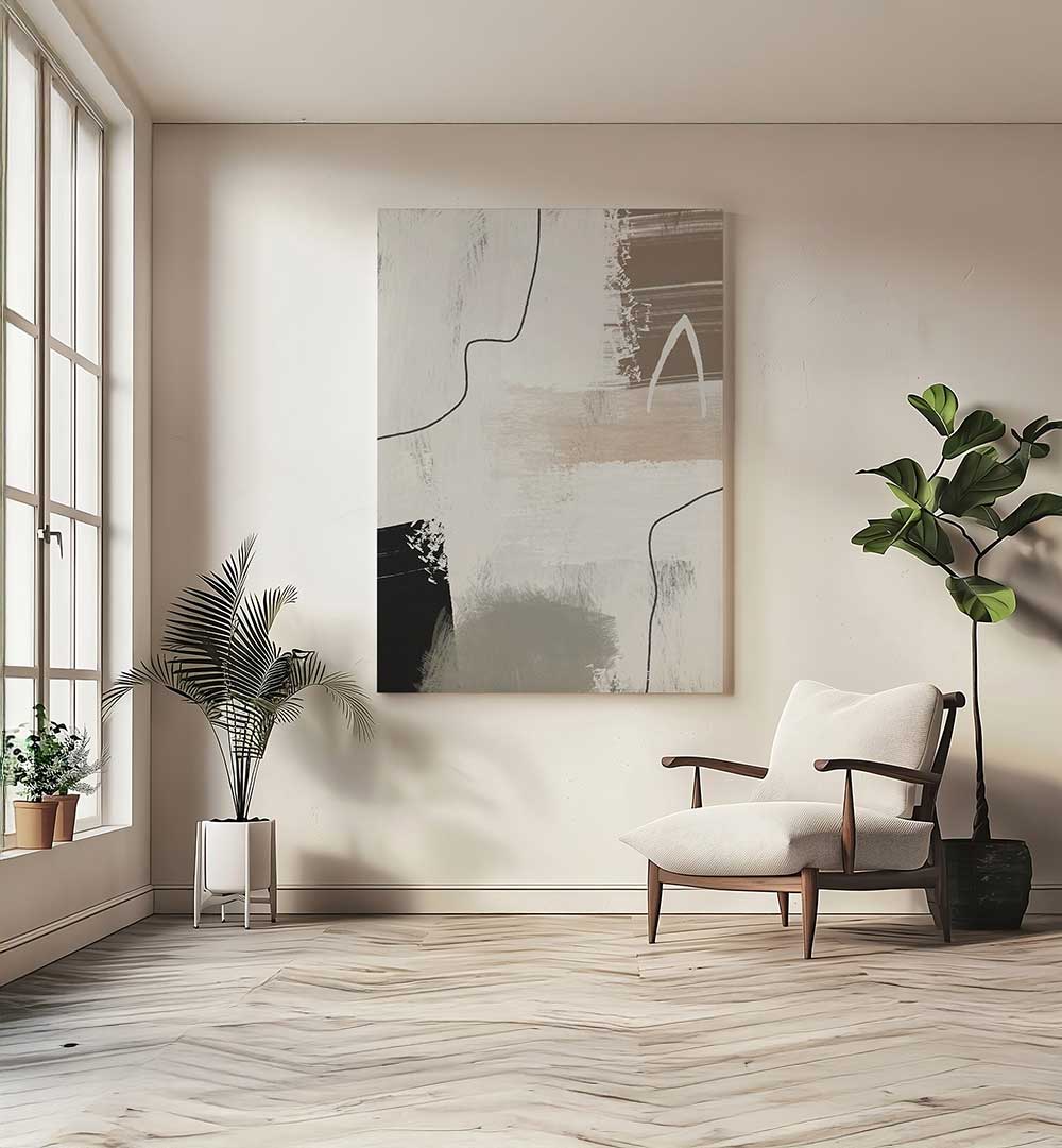 EARTHLY SHAPES , ABSTRACT PAINTINGS