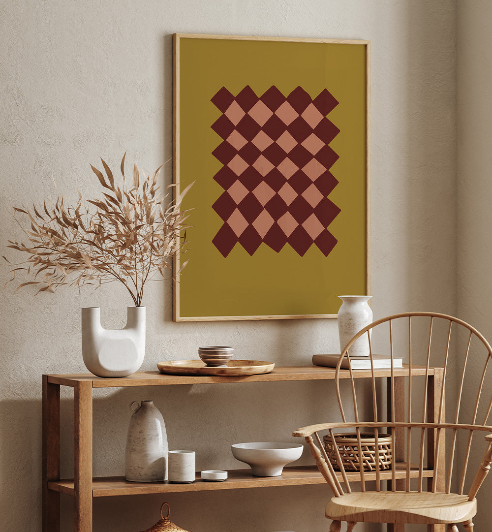 EARTHY DIAMOND PATTERN