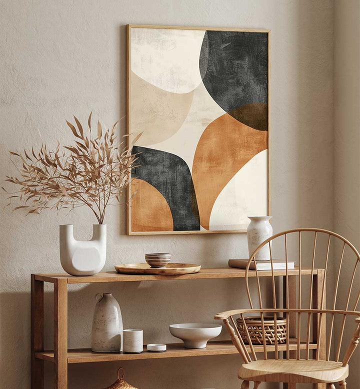 EARTHY GEO VIII , GEOMETRIC ART PRINTS