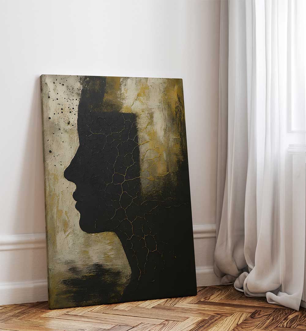 ECHO OF A PROFILE , EXPRESSIONISM PAINTINGS