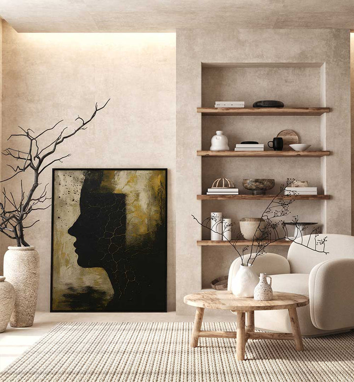 ECHO OF A PROFILE , EXPRESSIONISM PAINTINGS