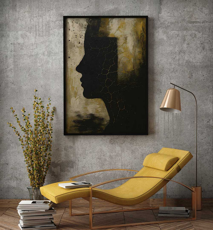 ECHO OF A PROFILE , EXPRESSIONISM PAINTINGS