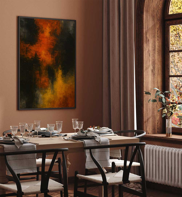 ECHOES OF FIRE AND SILENCE , EXPRESSIONISM PAINTINGS