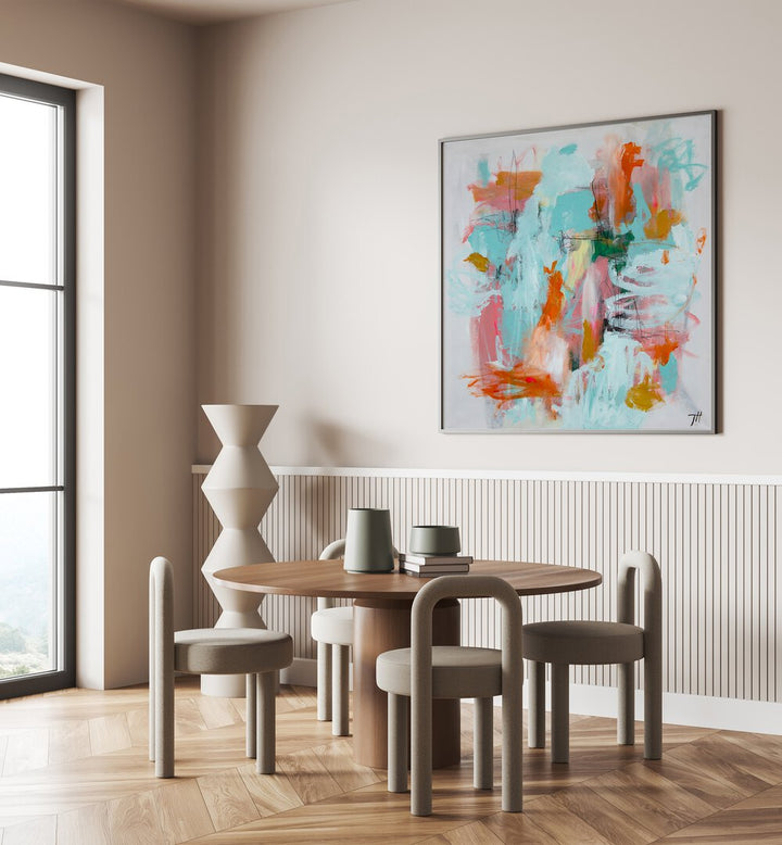 Transform your space with ECHOES OF COLOR, ABSTRACT PAINTINGS featuring vibrant hues and captivating design.
