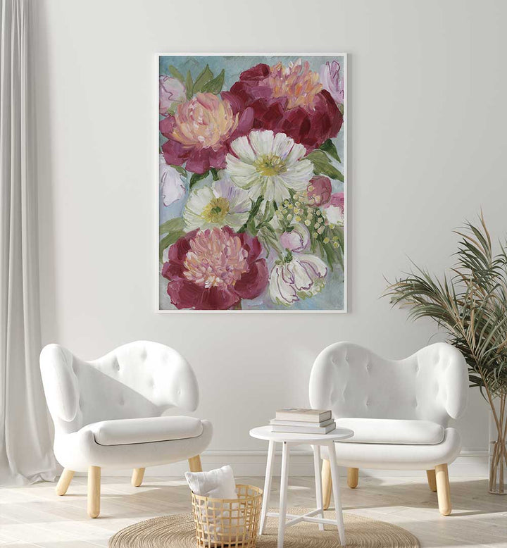 ELEANORA PAINTERLY FLORALS , FLORAL FLOWER PAINTINGS