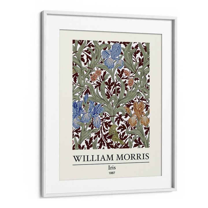 Elegance In Bloom William Morris' 'iris' 1887 William Morris's art painting Artwork in White frame With Mount