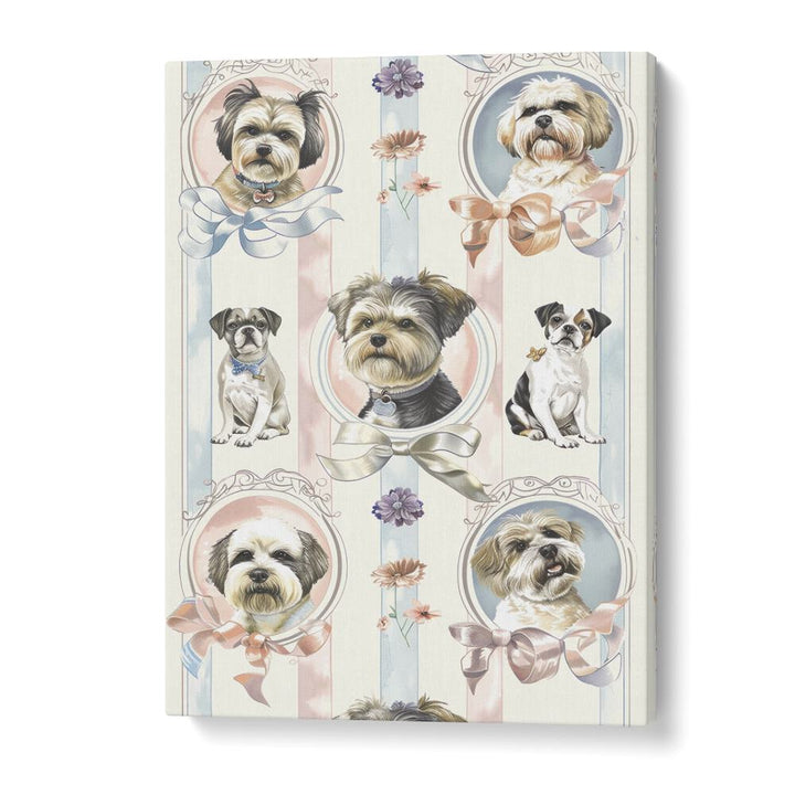 Elegant Canines Kids Art Artwork in Gallery Wrap
