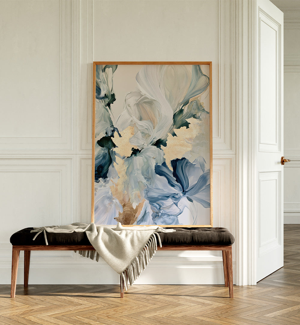 ELEGANT GILDED FLORAL ABSTRACT